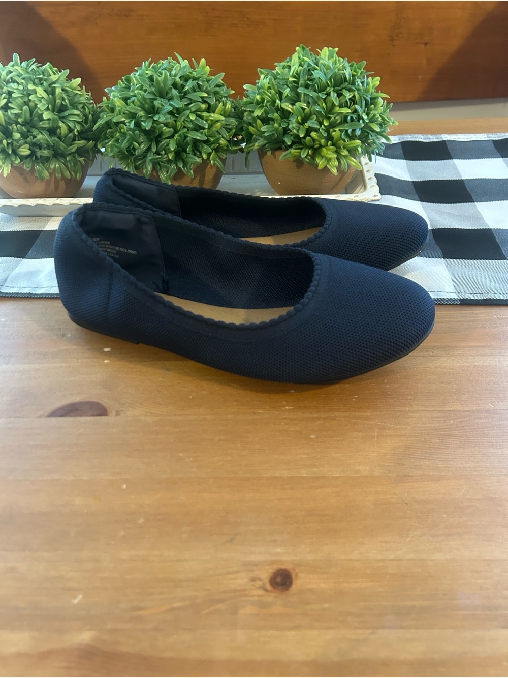 Lane Bryant Navy Blue Flats Size 10